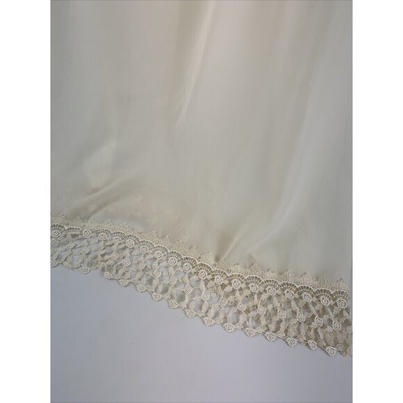 Kathryn Deene Nightgown Ivory Sleeveless Long Maxi Lace Trim Hem Womens 14/16 - Picture 5 of 15